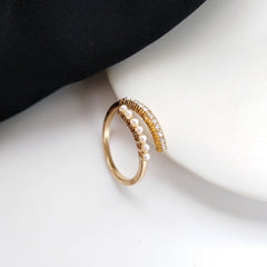 Pearl Zircon Rings for Woman 2021 Vintage Sexy Open Ring