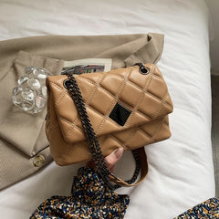 Embroidery Thread Small PU Leather Crossbody Bags