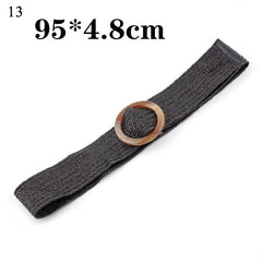 Belts For Women Vintage Boho Braided Waist Belt Black Coffee