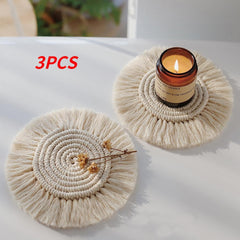 Macrame Cup Cushion Bohemia Style Non-slip Cup Mat