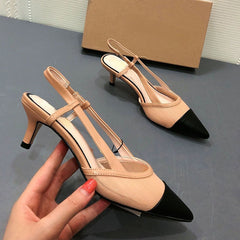 Pointed Toe Women Flats Bling Air Mesh Shoes Comfortable Soft Breathable