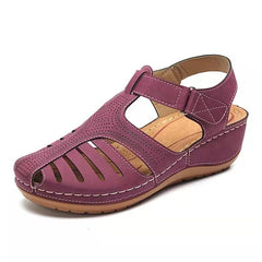 Vintage Wedge Sandals for Women Casual Fashion Velcro Comfy Platform