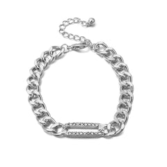 Trendy Gold Silver Color Cuba Chain Necklace Men Hip Hop