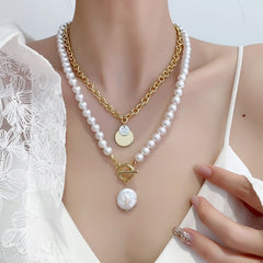 Natural Freshwater Pearl Choker Necklace Baroque Pearl Jewelry