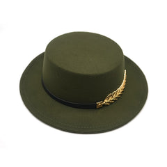 Wool Vintage Trilby Felt Fedora Hat Ribbon With Wide Brim
