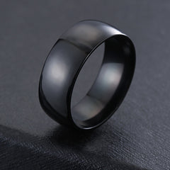 ZORCENS Stainless Steel Wedding Band Ring Roman Numerals