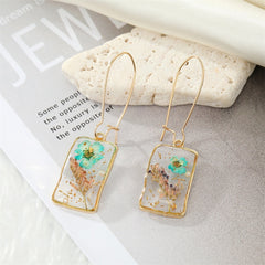 Real Floral Earrings Creative Dried Flower Earrings