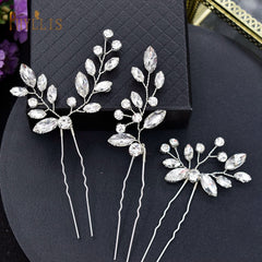 Alloy Leaves Golden Bridal Comb Wedding Hair Accessories