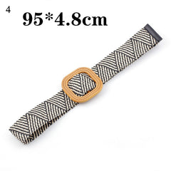 Belts For Women Vintage Boho Braided Waist Belt Black Coffee