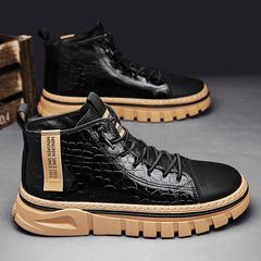 Non-Leather Shoes Men Comfortable Sneakers Men Waterproof Non-Slip Outdoor