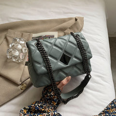 Embroidery Thread Small PU Leather Crossbody Bags