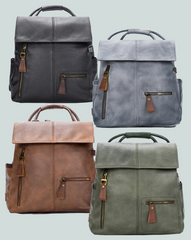 Women Backpack Purse Leather Anti-theft Casual Shoulder Bag