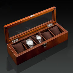 Wood Watches Box Organizer Top Wooden Watch Display Fashion