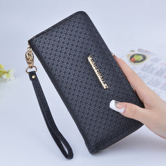 Ladies Zipper Purse Large Capacity Practical Hand Wallet Woman PU