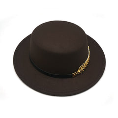 Wool Vintage Trilby Felt Fedora Hat Ribbon With Wide Brim
