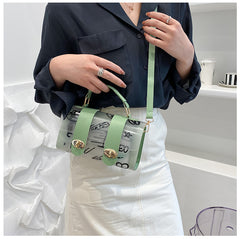 Shoulder Bag PVC Transparent Graffiti Messenger Female Bag Small