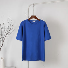 Soft Basic T Shirt Women Oversized Casual Solid Tee