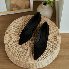 Women Flats Pearl Heeled Slip on Shoes Woman Ballet Flats Pointed Toe