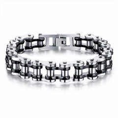 Stainless Steel Biker Chain Bracelet Mens Bracelet Link Chain Motorcycle