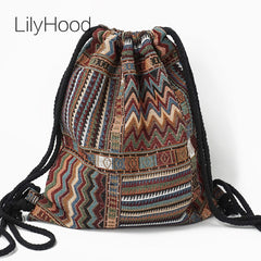 Fabric Backpack Female Gypsy Bohemian Boho Chic