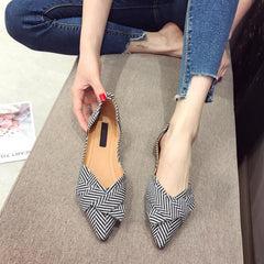 Boat Shoes Pointed Toe Casual Slip on Elegant Ladies Footwear Fashion Flats