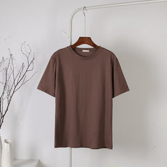 Soft Basic T Shirt Women Oversized Casual Solid Tee