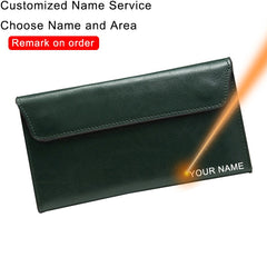 Slim Genuine Leather Women Wallet Female Long Clutch Coin Purses