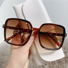 Anti-blue Light Glasses Frame Vintage Large Square Eyeglasses