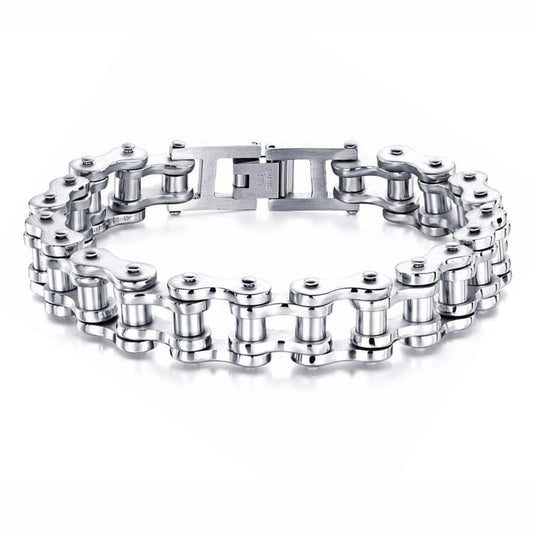 Stainless Steel Biker Chain Bracelet Mens Bracelet Link Chain Motorcycle