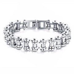 Stainless Steel Biker Chain Bracelet Mens Bracelet Link Chain Motorcycle