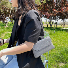 Rhinestone Evening Bag Luxury Designer Handbags PU Leather Purses