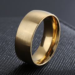 ZORCENS Stainless Steel Wedding Band Ring Roman Numerals