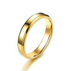 Classic Glossy Ring Men Fashion Stainless Steel Round Finger Ring