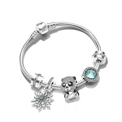 Heart-shaped Pendant Charm Bracelet Fit