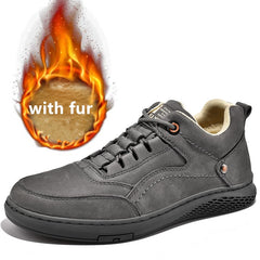 Men genuine Leather Shoes lace up Trend Comfortable Men Shoes