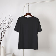 Soft Basic T Shirt Women Oversized Casual Solid Tee