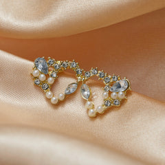 Honey Bee Pearl Earrings Fashion Temperament Versatile Small Earrings