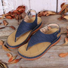 Fashion Clip Toe Wedge Sandals Women Summer Platform Rome Sandalias