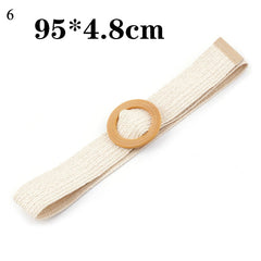 Belts For Women Vintage Boho Braided Waist Belt Black Coffee