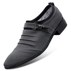 Men Leather Shoes Casual Shoes Slip-on Business Dress Shoes