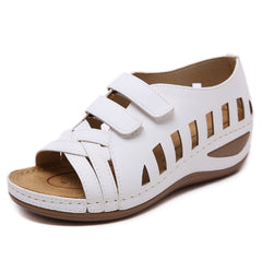 Vintage Wedge Sandals for Women Casual Fashion Velcro Comfy Platform