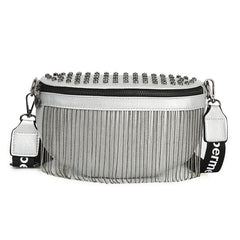 Fashion Tassel Leather Large Capacity Crossbody Chest Bag