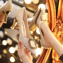 Pumps Pointed High Heels Stiletto All-match shoes for woman