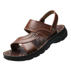 Non-slip Open-toe Leather Sandals