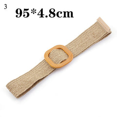 Belts For Women Vintage Boho Braided Waist Belt Black Coffee