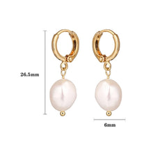 Fashion Irregular Pearl Dangle Earrings
