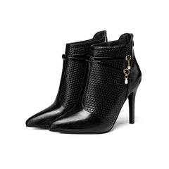 Women Boots 9.5cm High Heel Fashion Boots 42 Large Foot