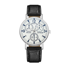 New Fashion Men Watches for Gift Women Leather Strap Quartz