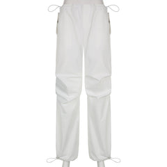 Casual Baggy Wide Leg Sweatpants Loose Drawstring Low Waist Streetwear