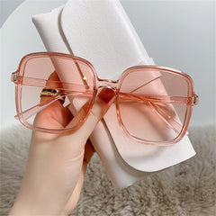Anti-blue Light Glasses Frame Vintage Large Square Eyeglasses